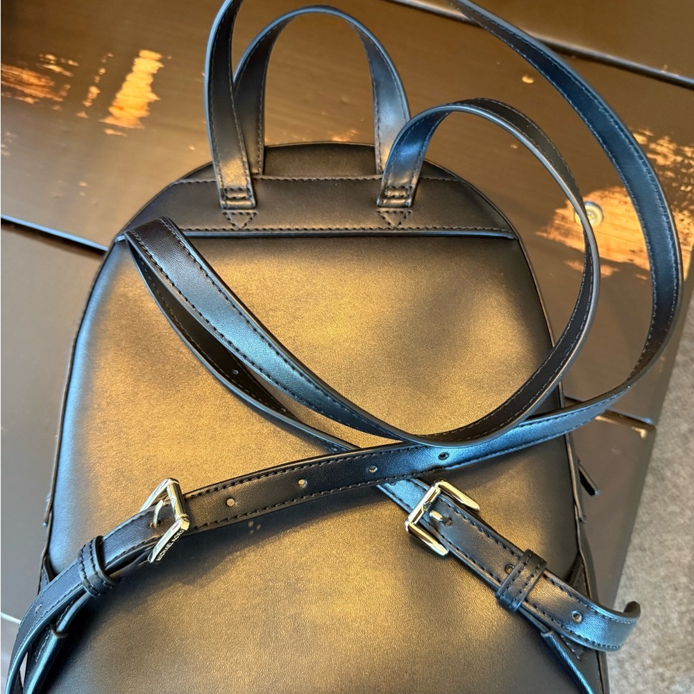 Michael Kors Jaycee Medium Pebbled Leather Backpack - Picture 6 of 7